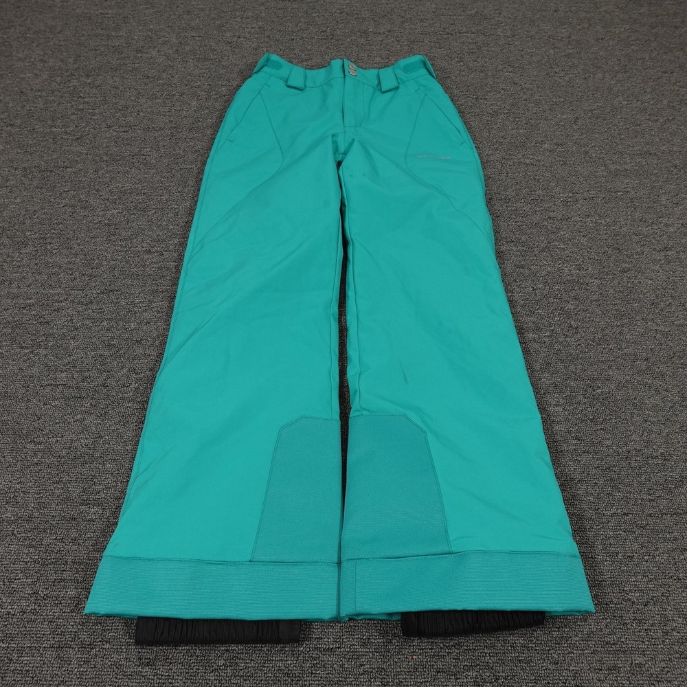 Spyder Ski Pants‎ Youth 10 Green Insulated Adjustable Snow Ski Winter Outdoor